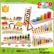 Nuevos Multifunción Niños Madera Abacus Marco Educativo Perlas Juguetes Educación Temprana Niños Soroban Abacus